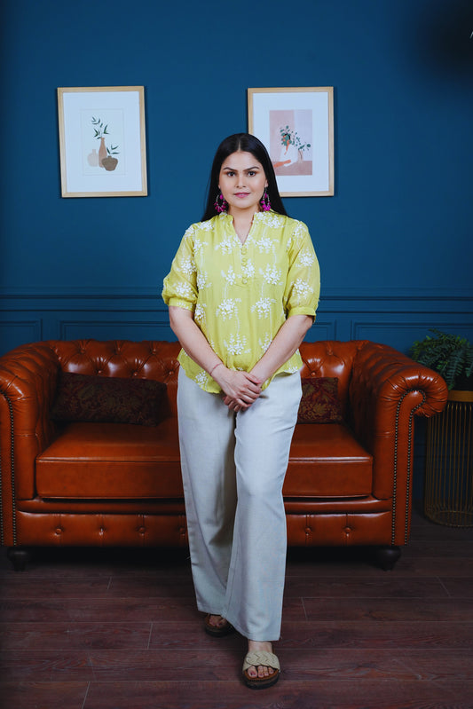 Bloom & Ease Avocado Co-ord Set