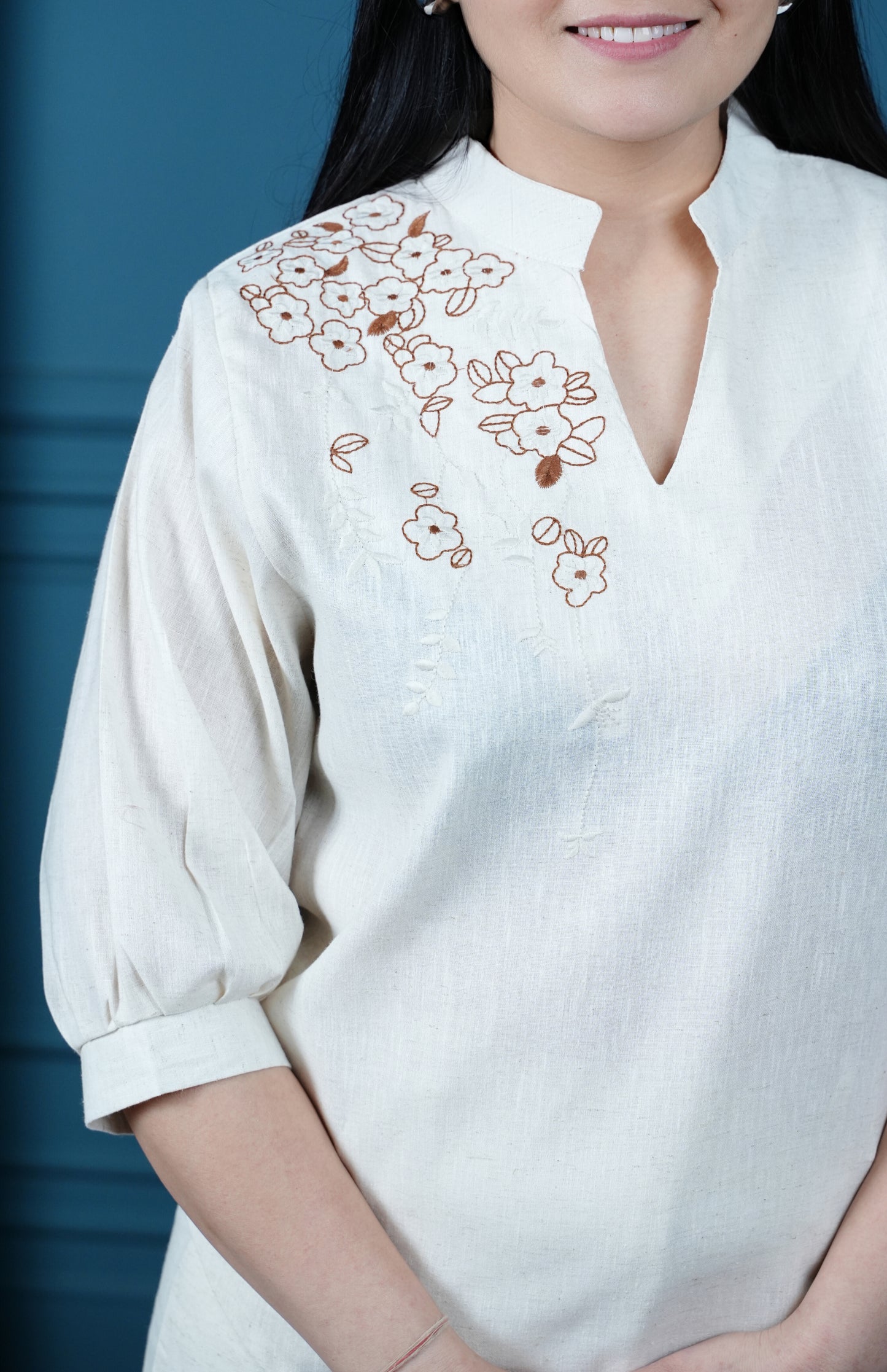 Ethereal Bloom Cream Co-ord Set