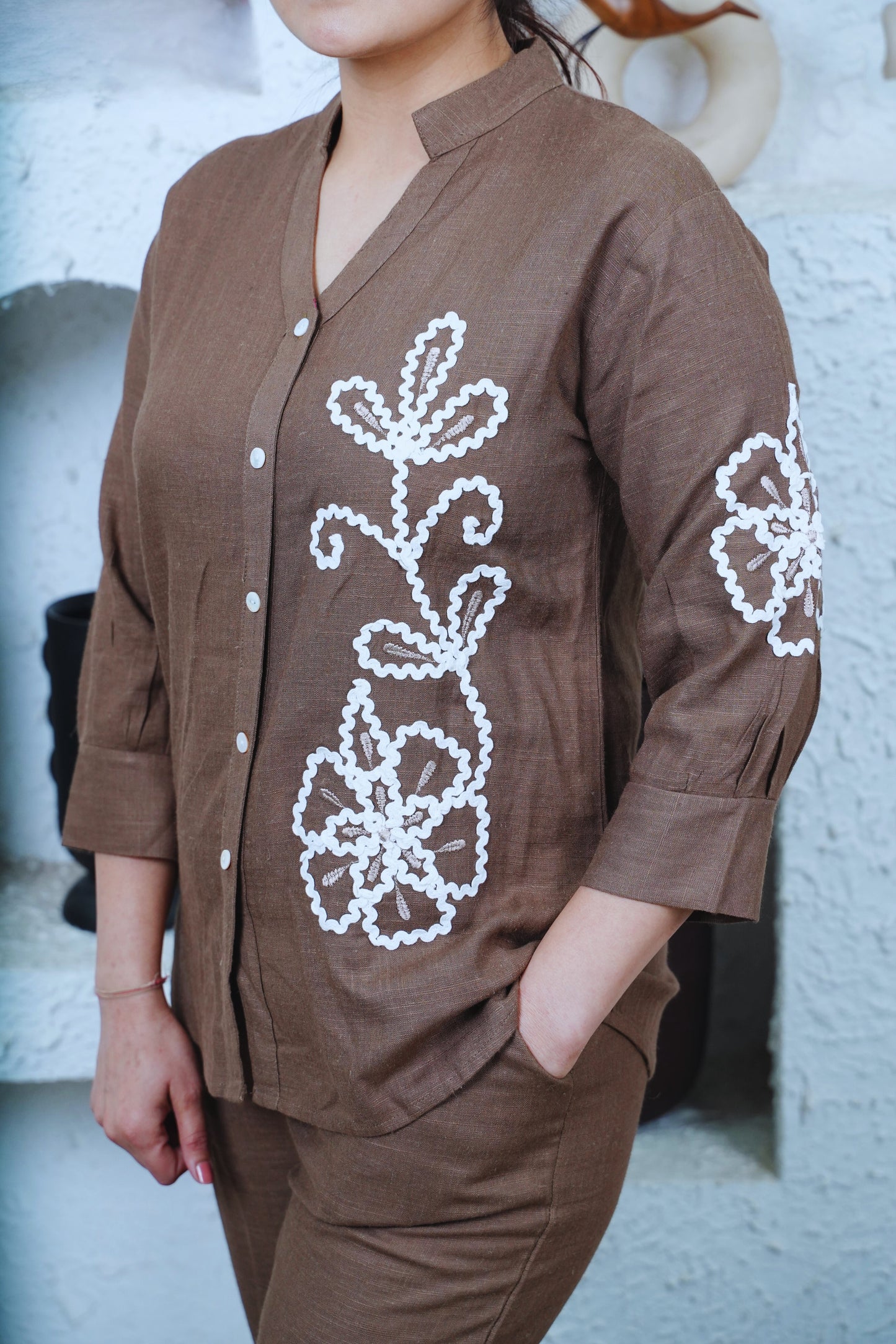 Coco Charm Embroidered Co-ord Set