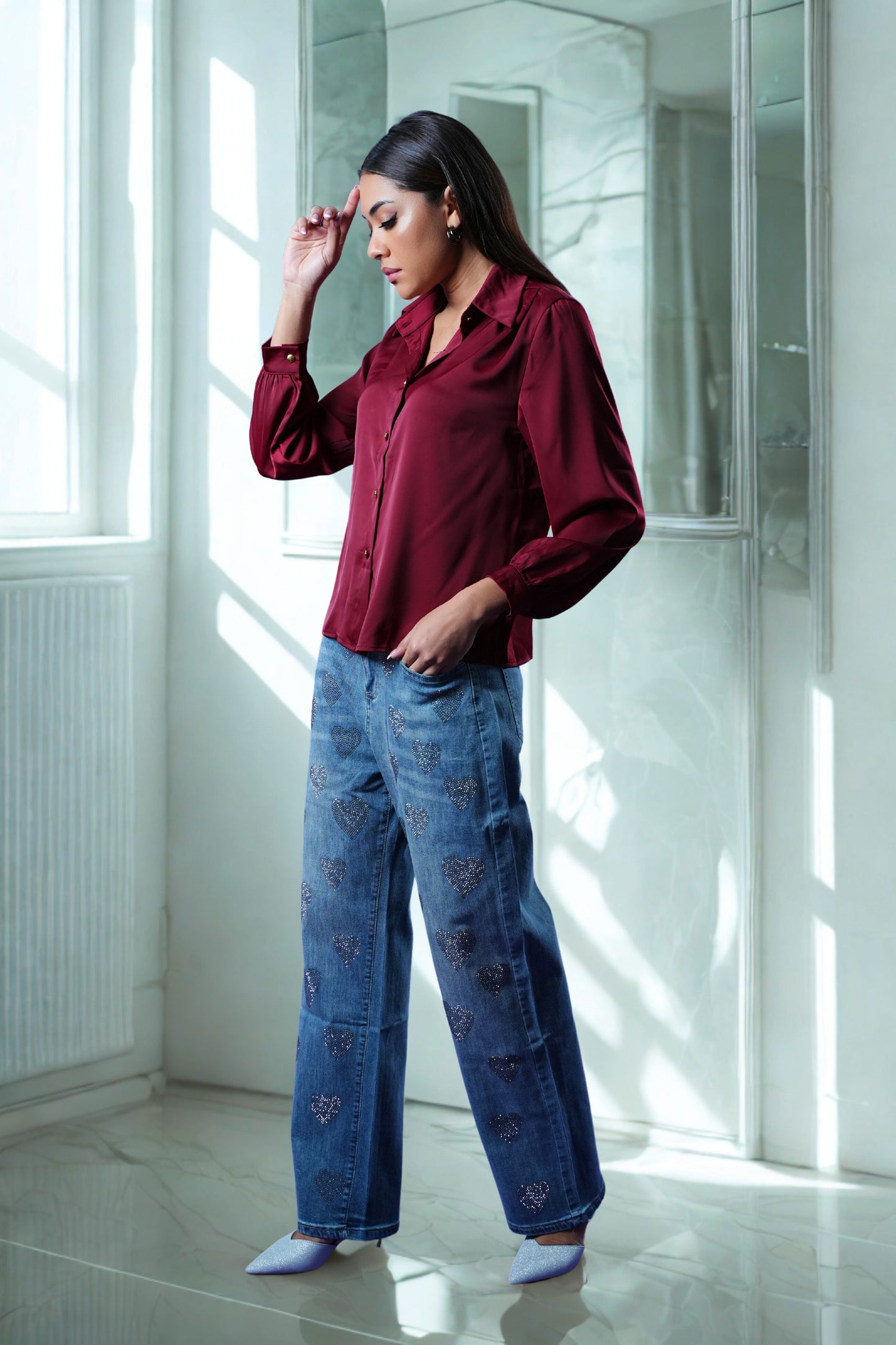 Luxe Rouge Soft-Touch Shirt