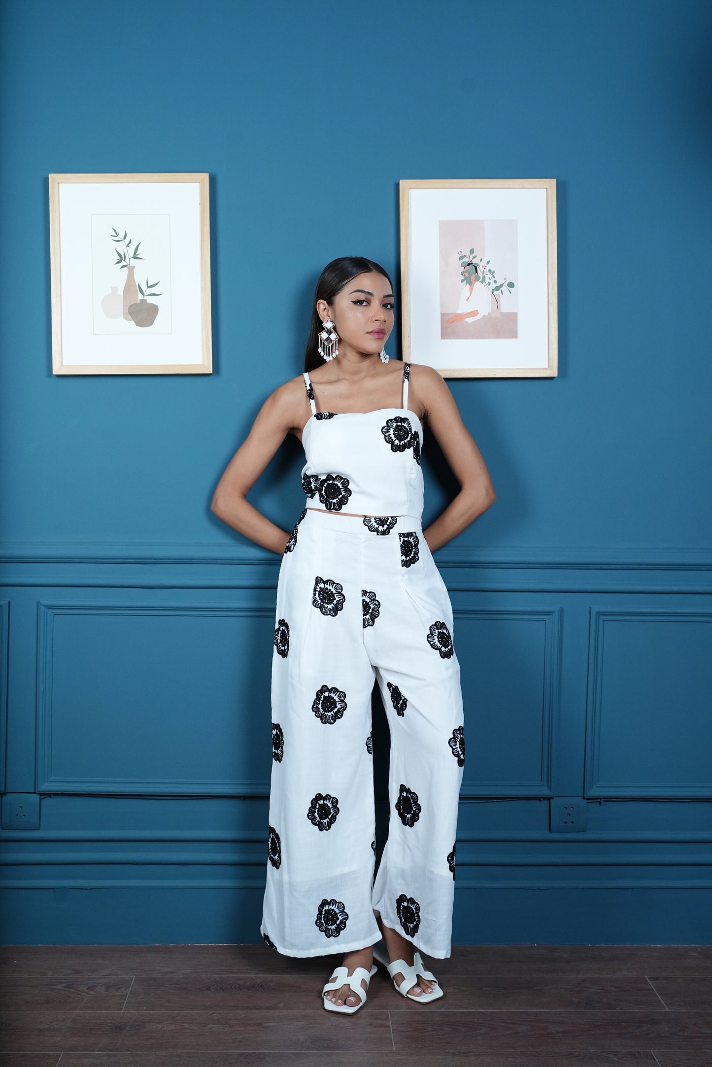 Flora Noir 3-Piece Co-ord Set