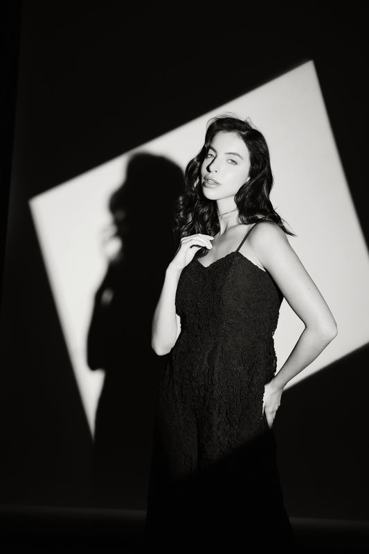 "Moonlit Moves – Wide-Leg Lace Jumpsuit Edition"