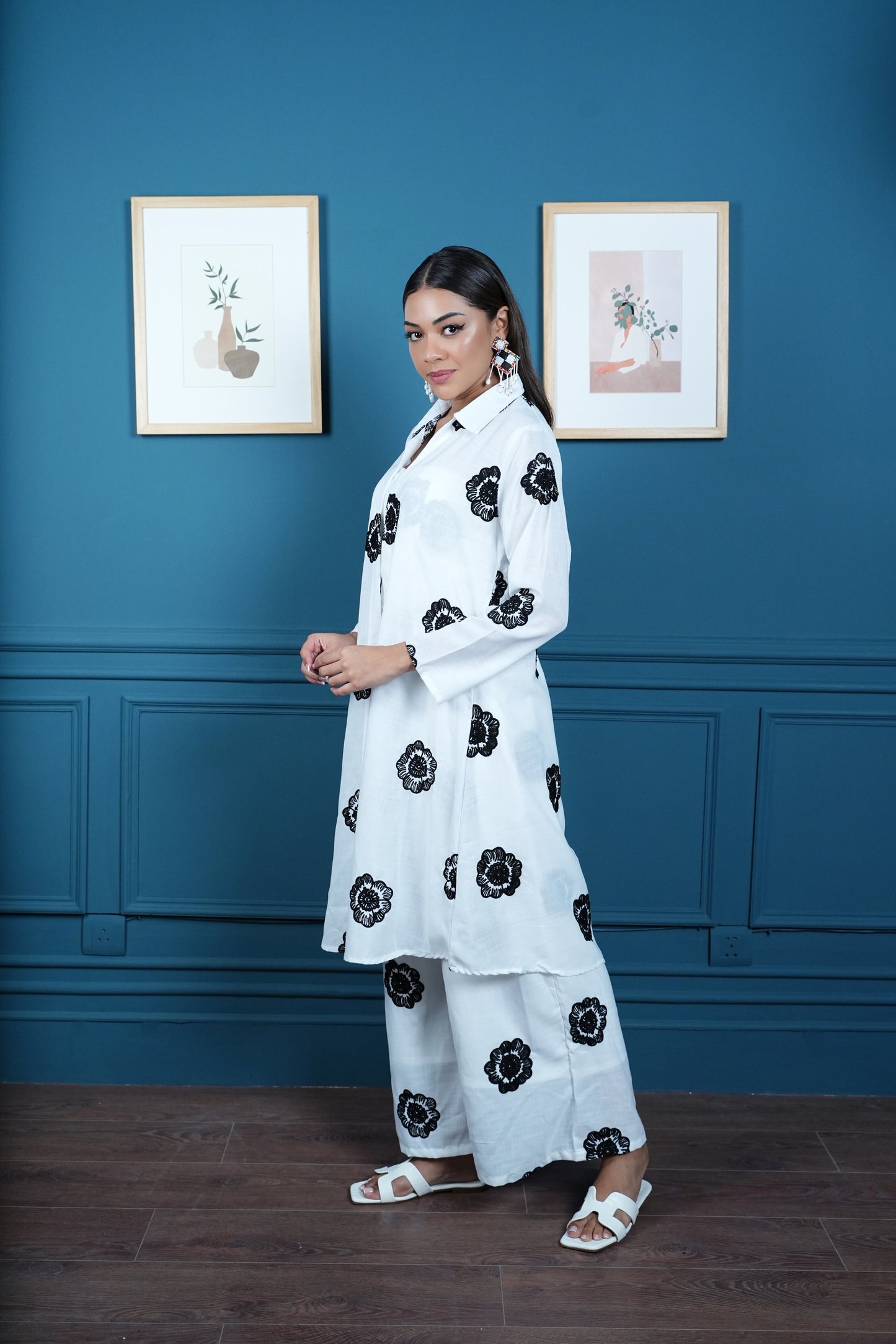 Flora Noir 3-Piece Co-ord Set