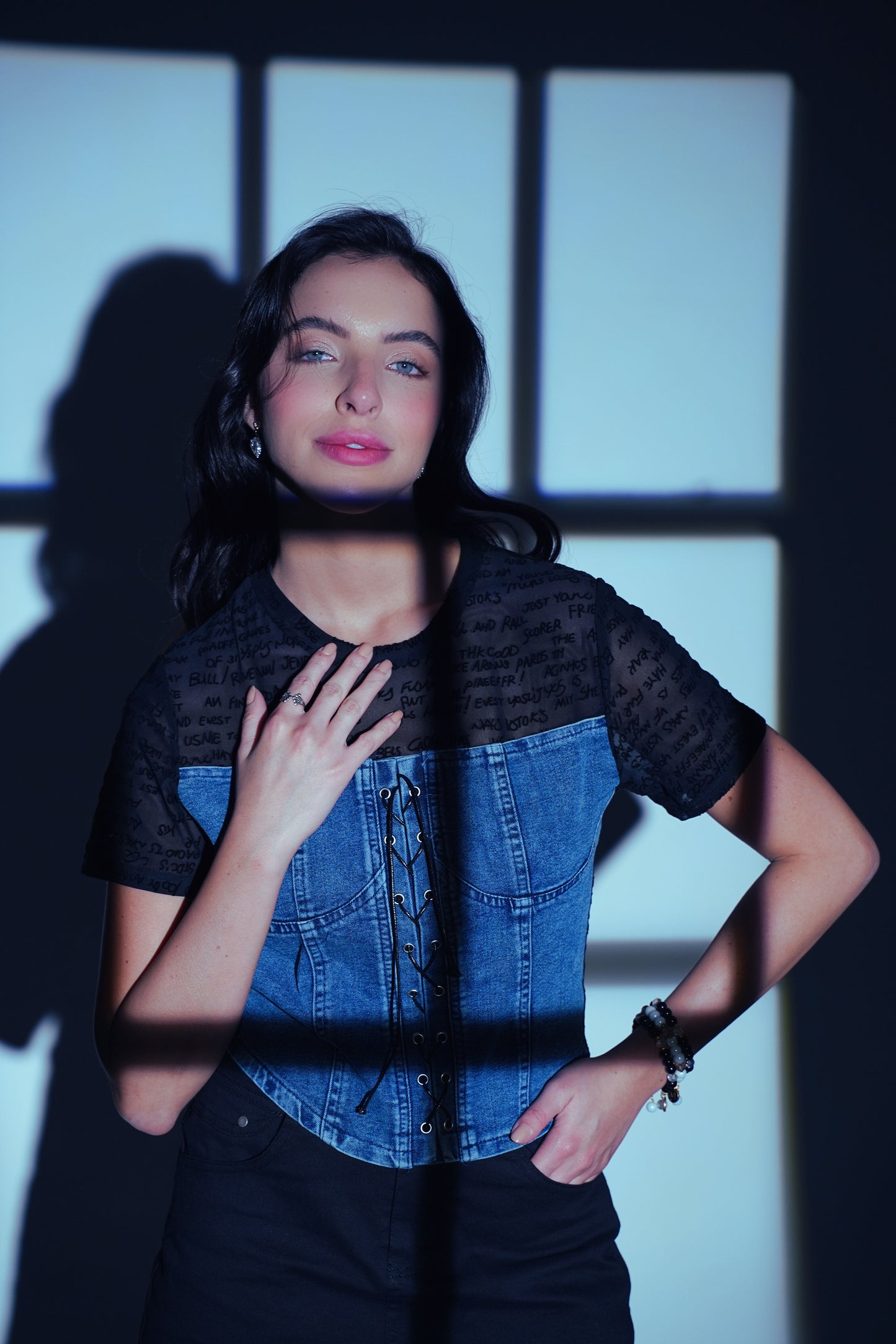 The Rebel Script Corset Top