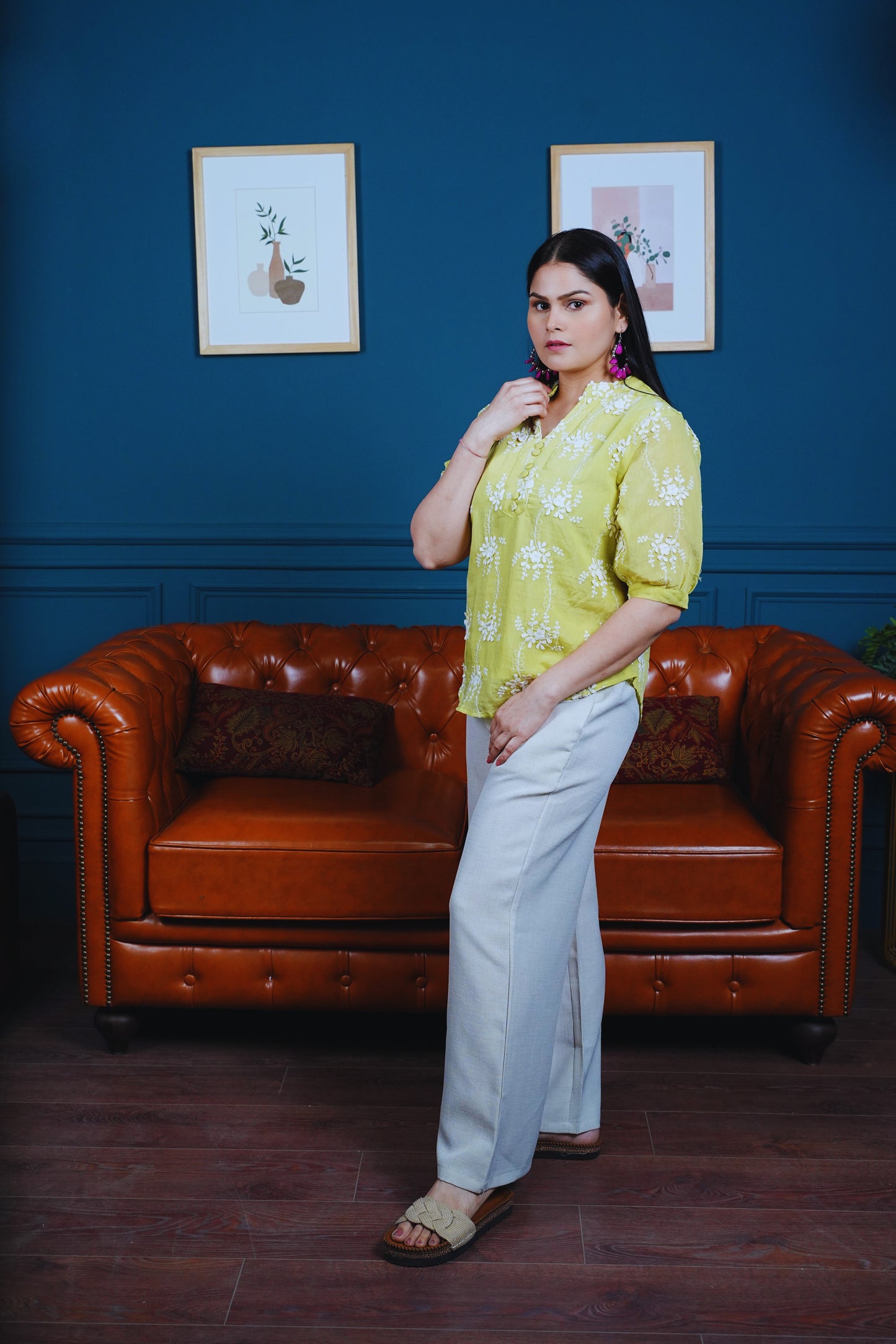 Bloom & Ease Avocado Co-ord Set