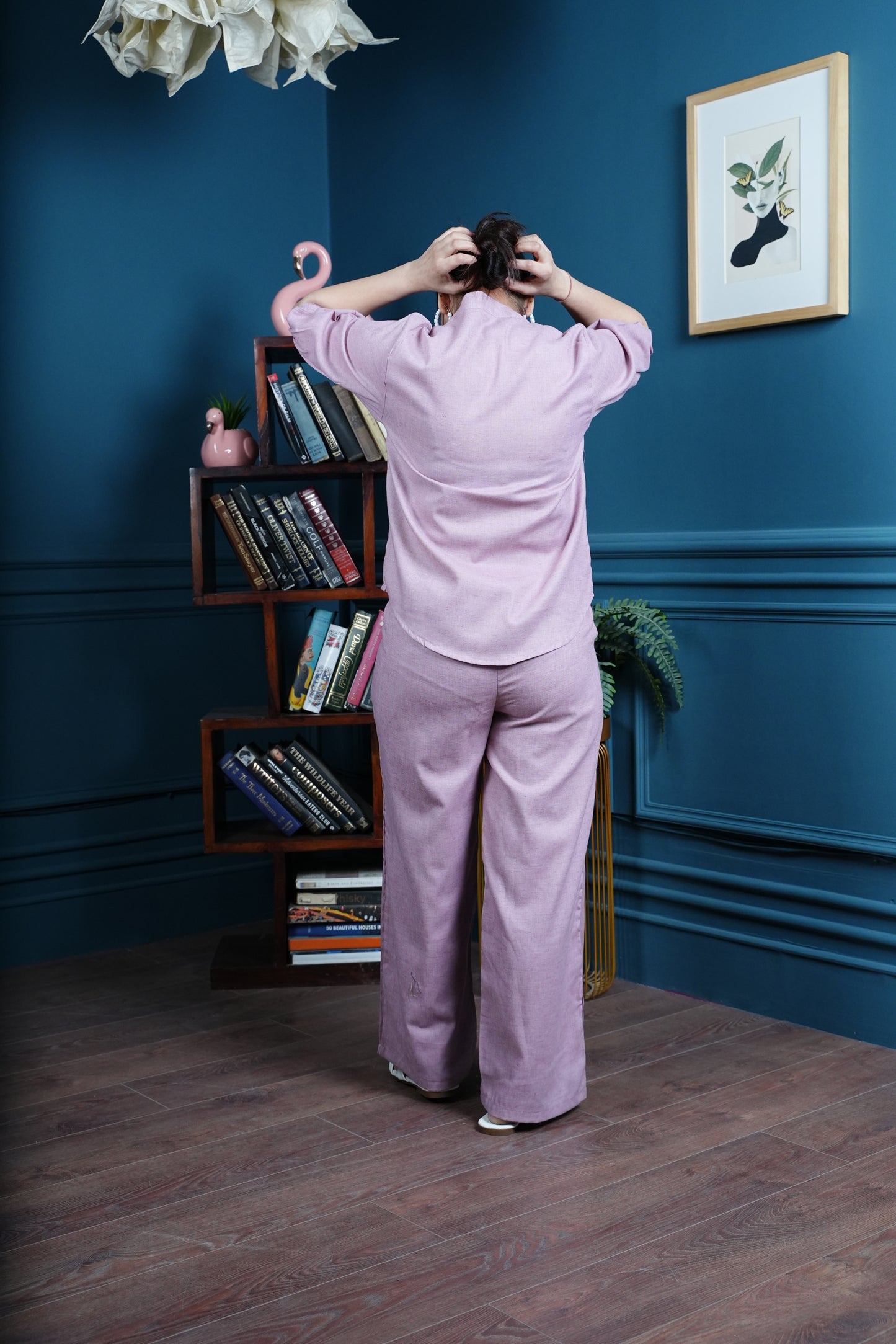 Moonlit Mauve Muse – Embroidered Co-ord Set