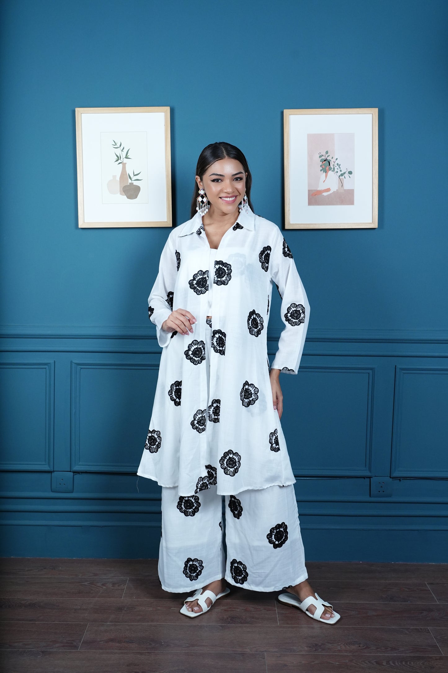 Flora Noir 3-Piece Co-ord Set