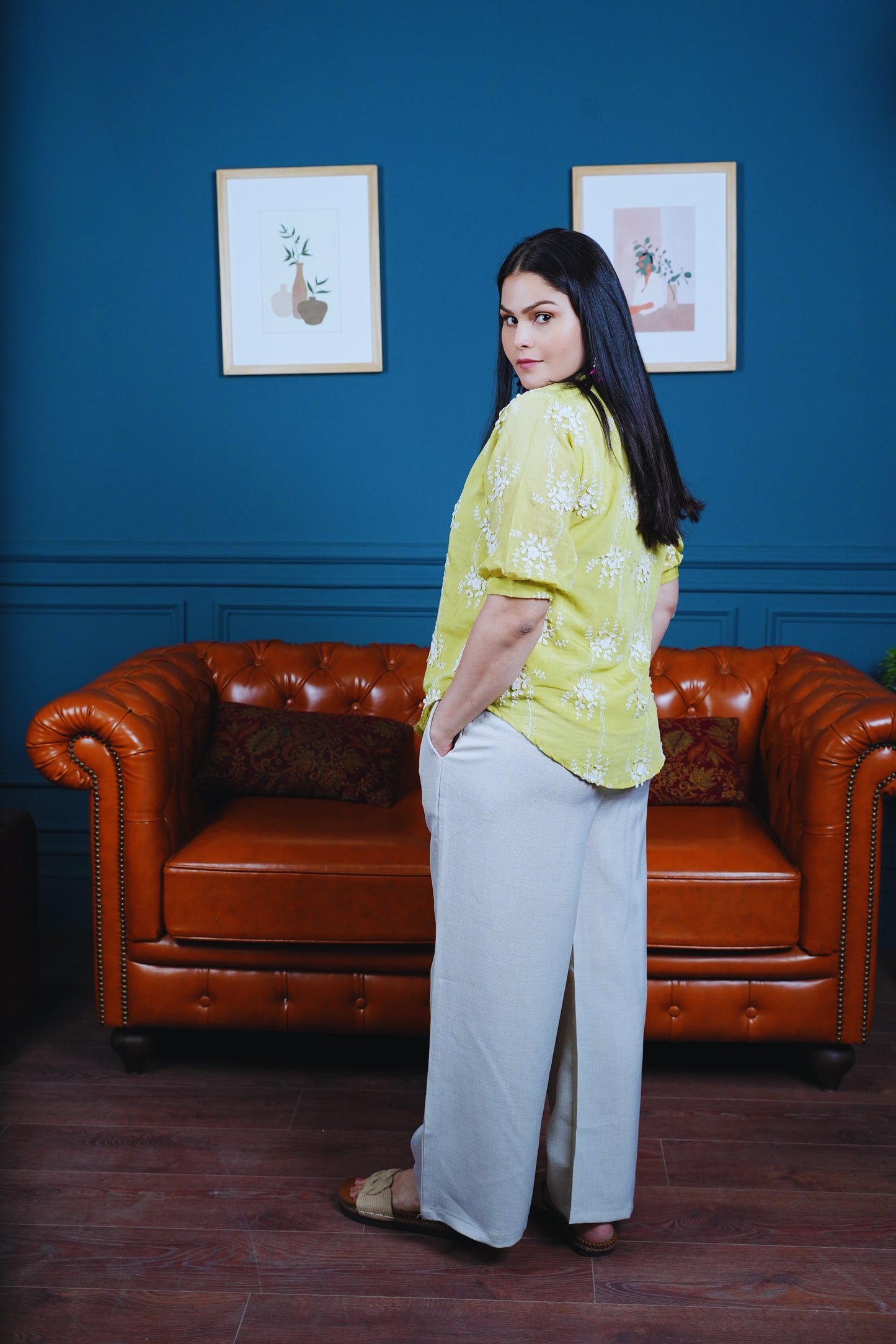 Bloom & Ease Avocado Co-ord Set