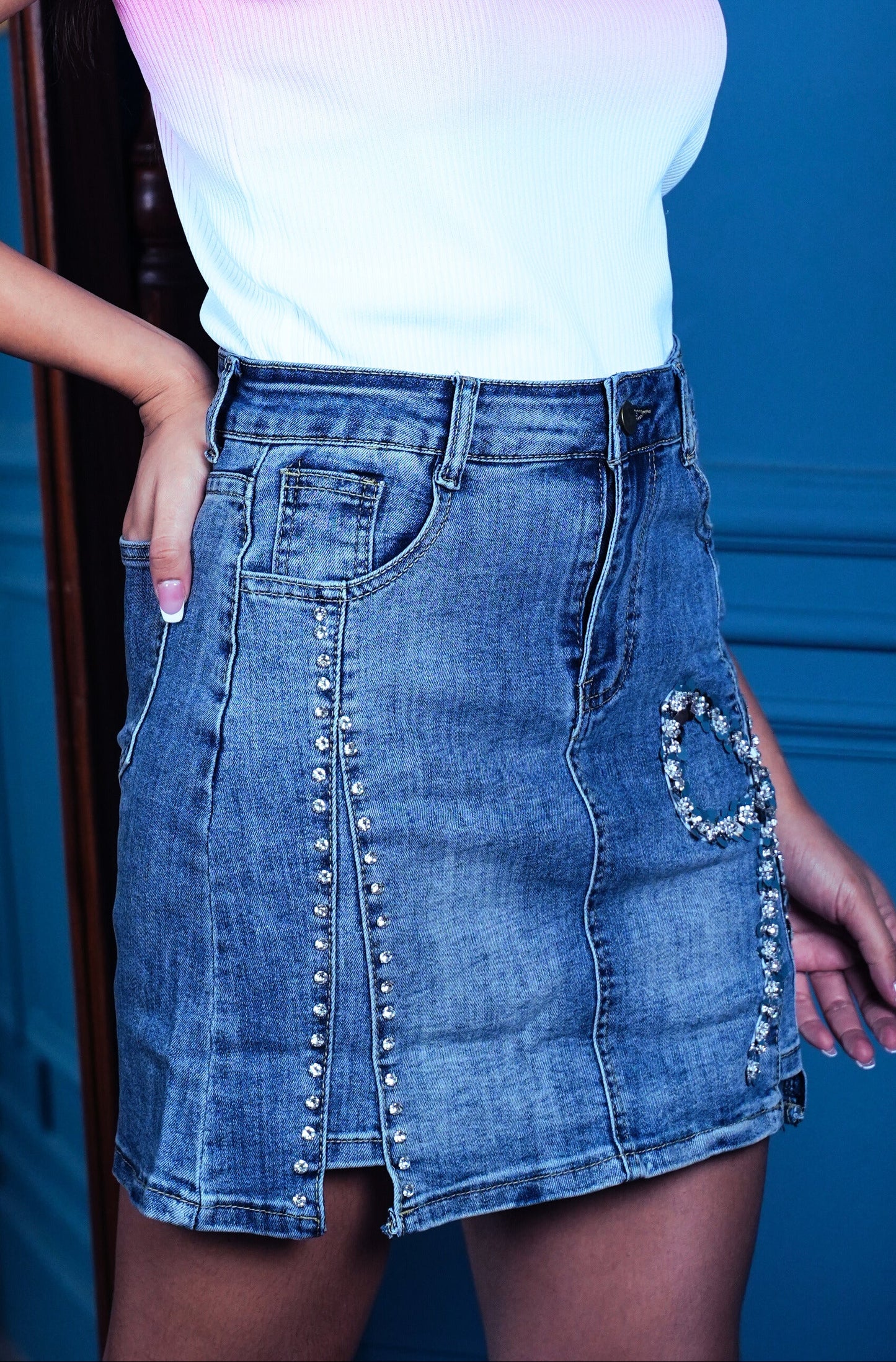 Blush Teddy Bling Tank Top