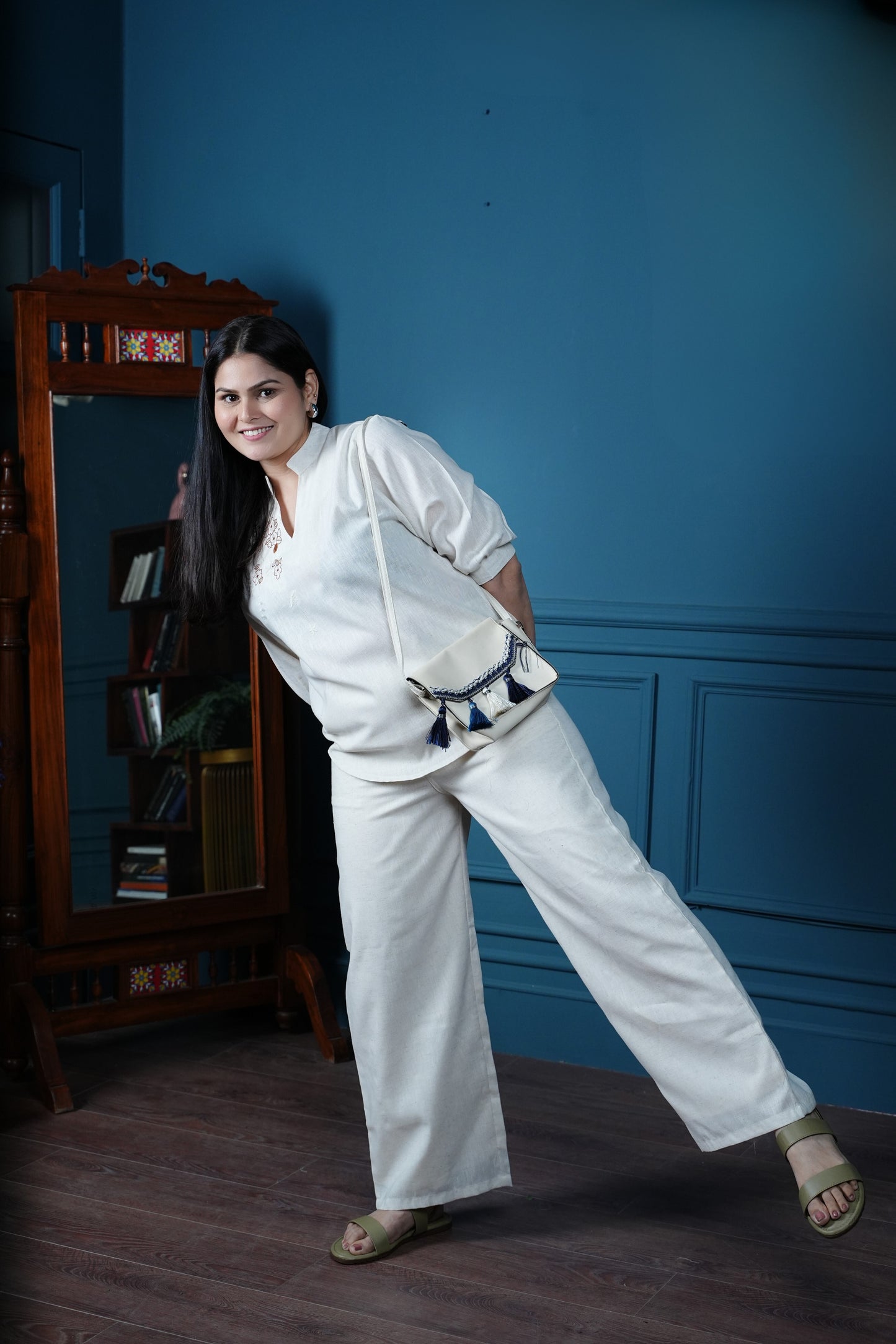 Ethereal Bloom Cream Co-ord Set