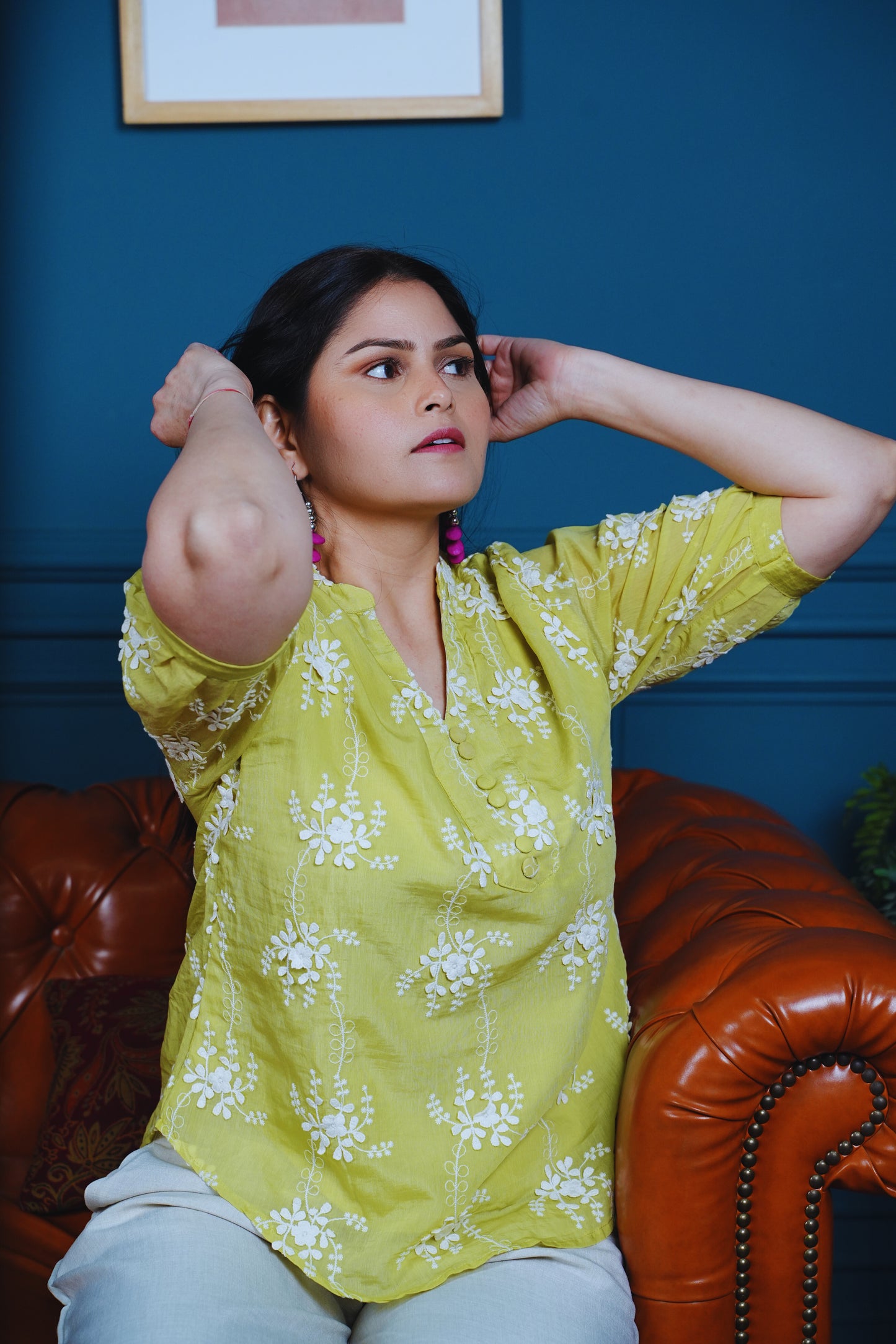 Bloom & Ease Avocado Co-ord Set