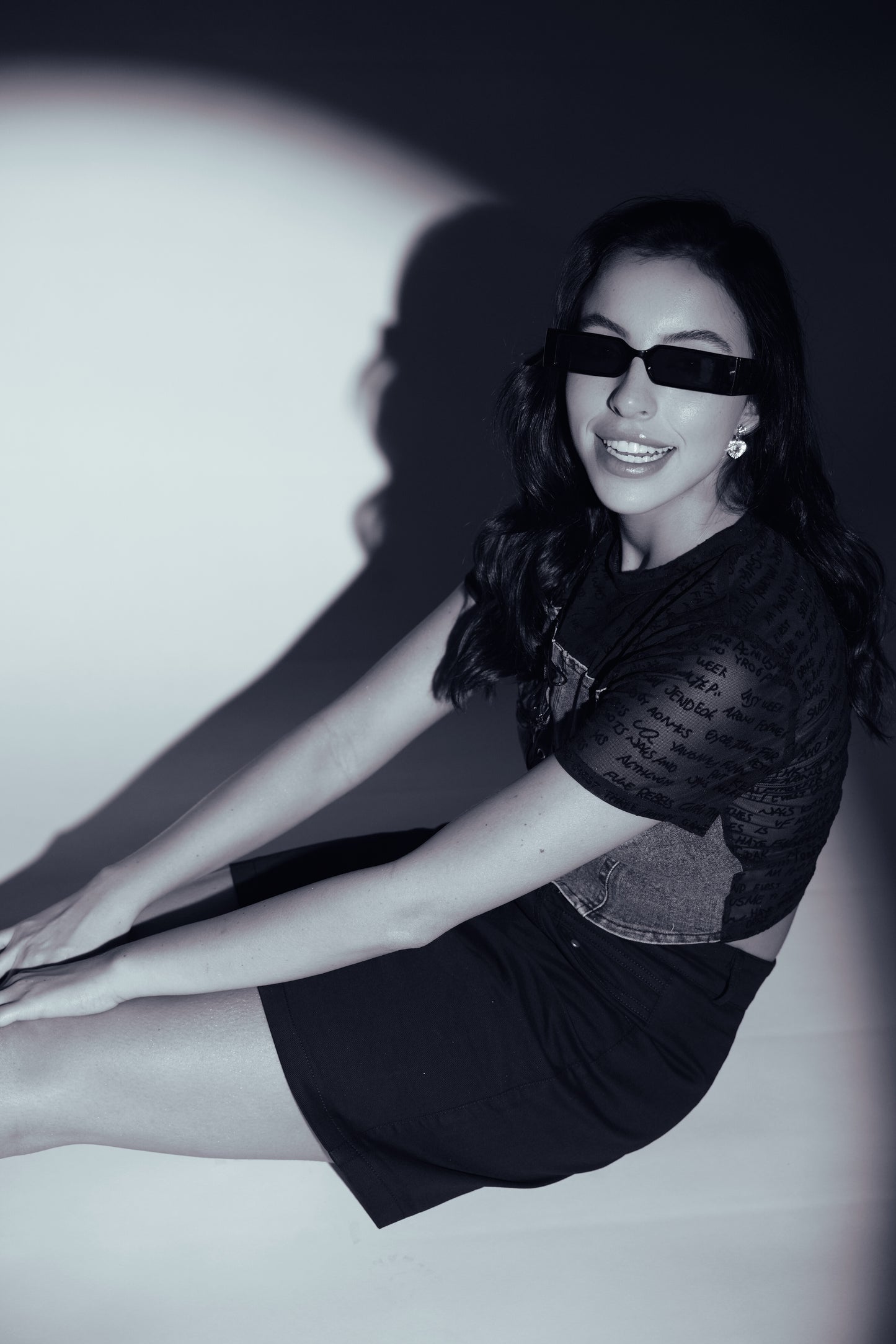 TypoTease Corset Top – Denim & Mesh Mix