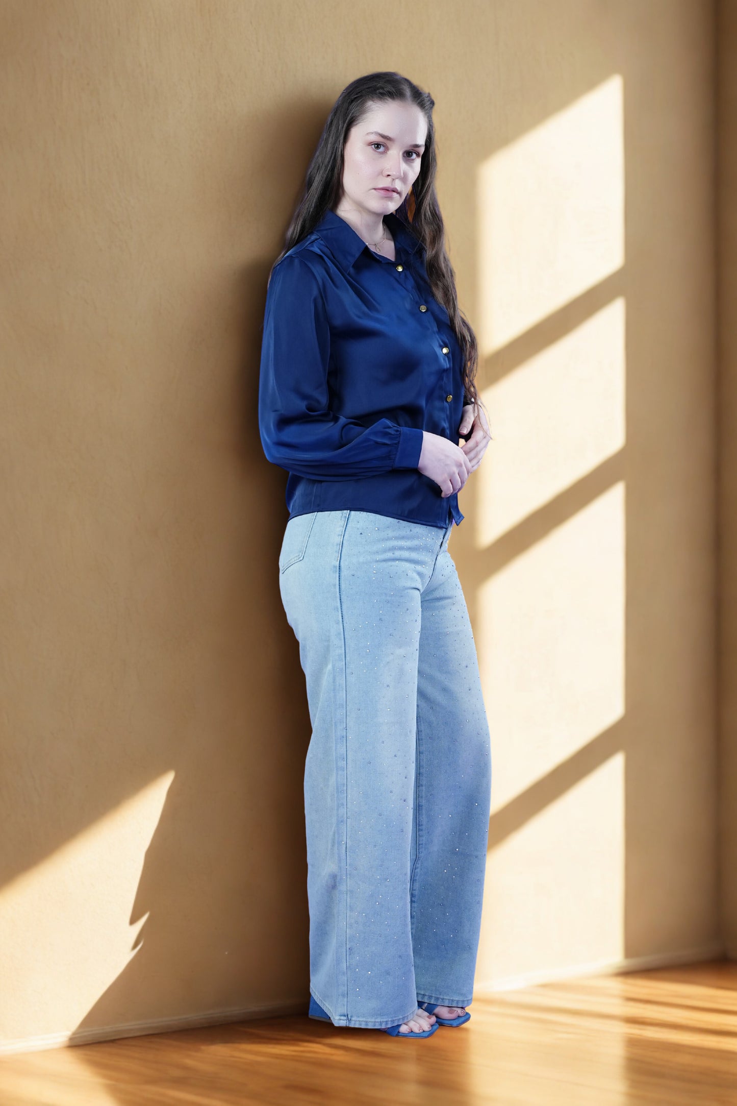 Navy Glow Aura Soft-Touch Shirt