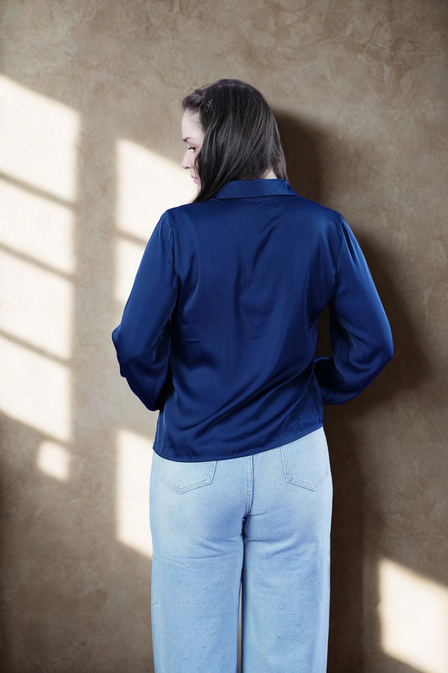 Navy Glow Aura Soft-Touch Shirt