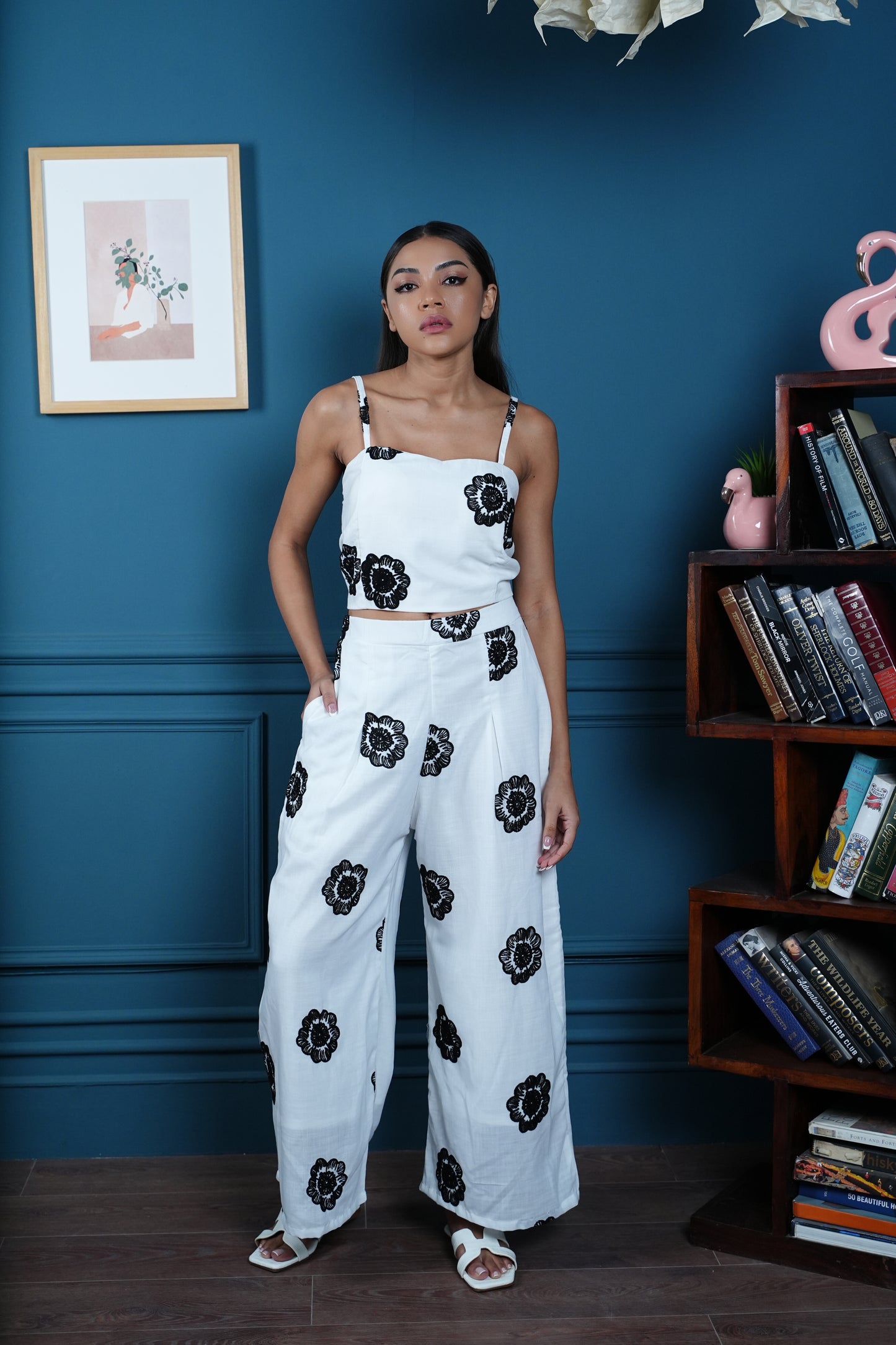 Flora Noir 3-Piece Co-ord Set