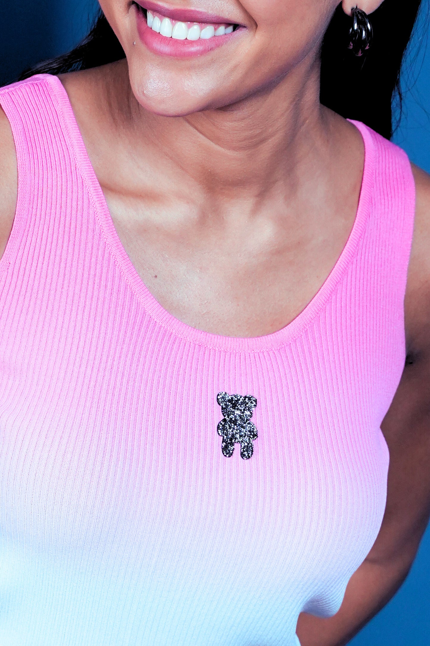 Blush Teddy Bling Tank Top