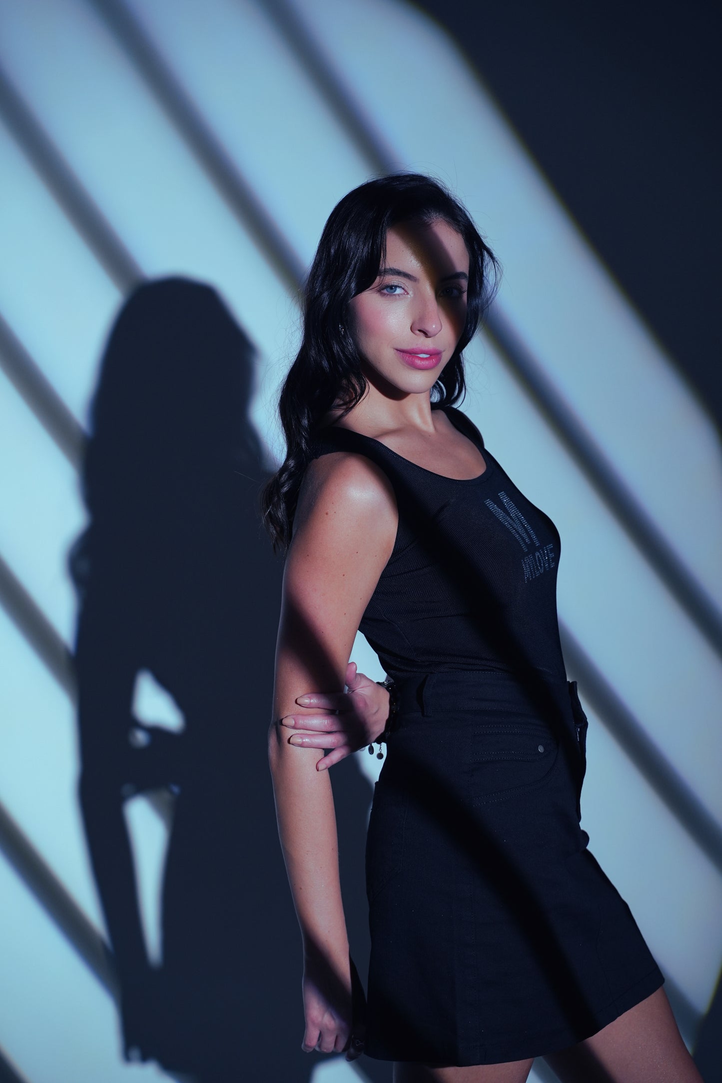 Crystal Love – Black Stone Rib Tank