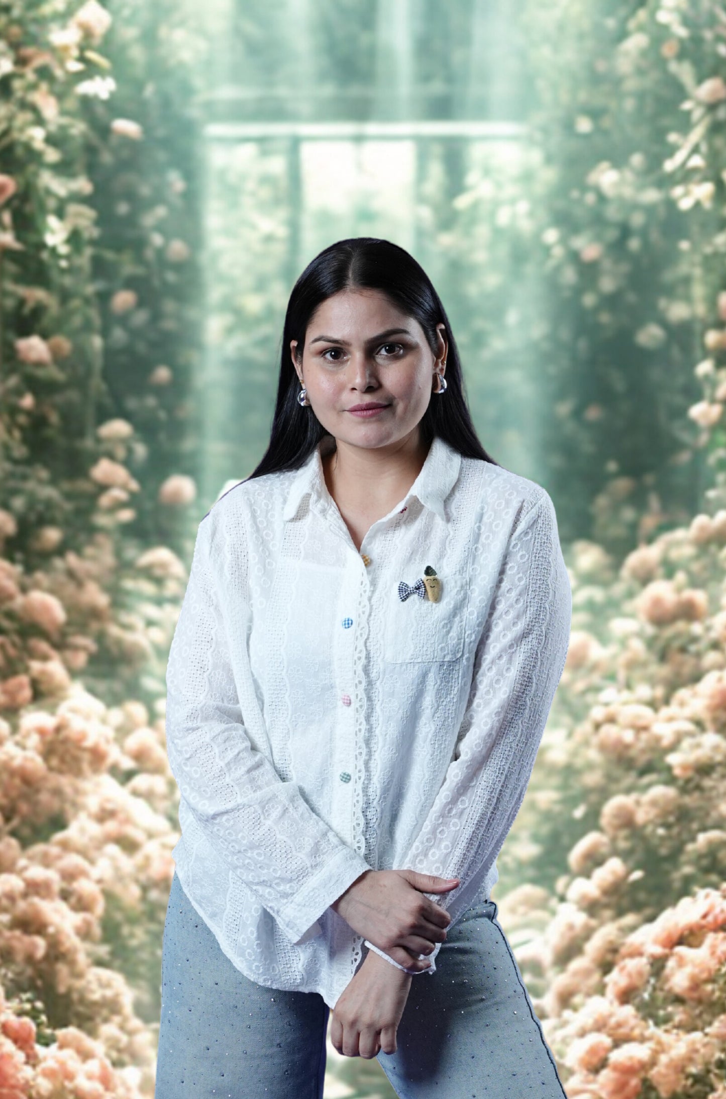 Carrot & Bow 3D Charm Shirt