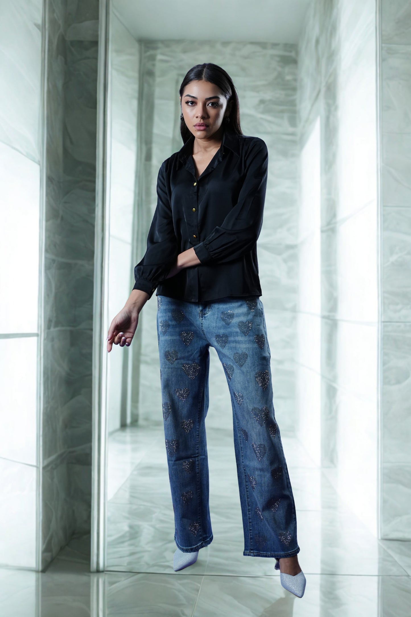 Twilight Heart Pop Denim - Jeans